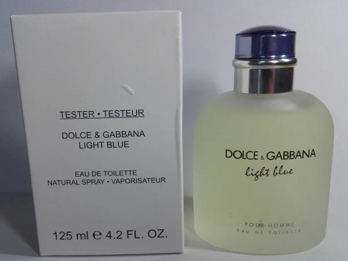 D&G Light Blue pour Homme Eau de Toilette 125ml(Tester) in Taglia 125ml